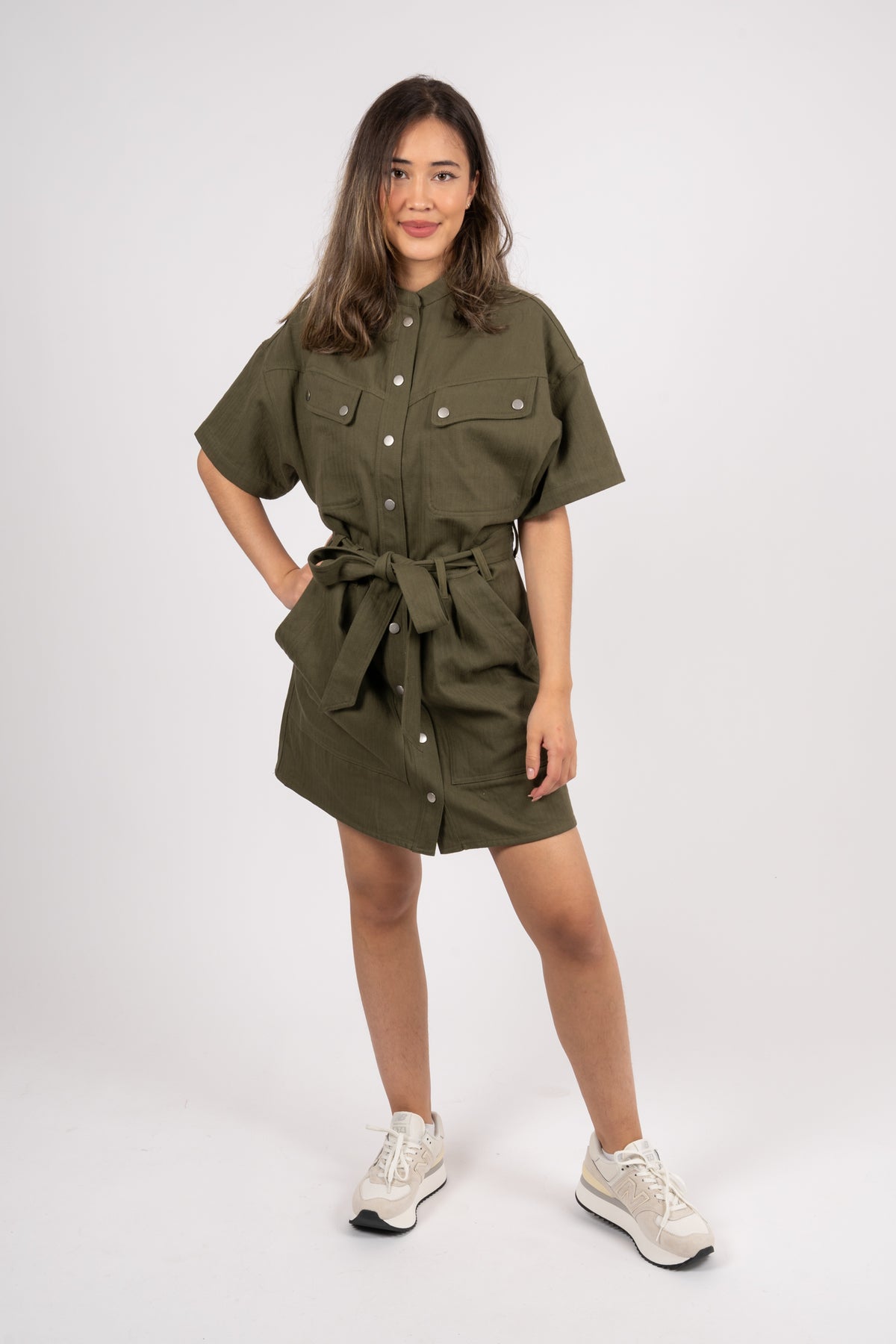 Archer Dress Cre - Army
