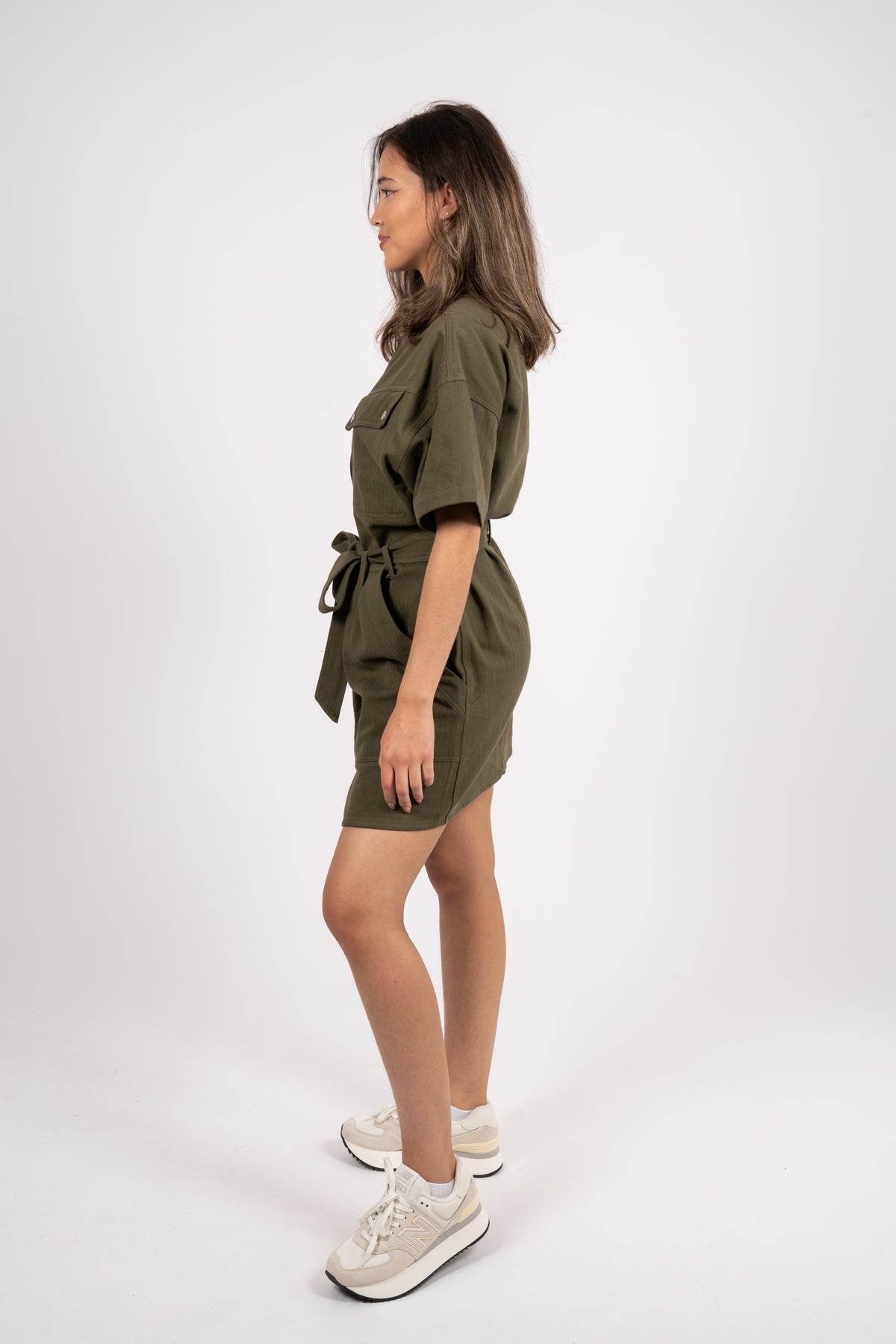 Archer Dress Cre - Army