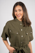 Archer Dress Cre - Army