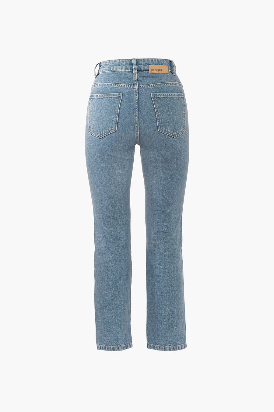 High Rise Cropped Kick Flare - Light Blue