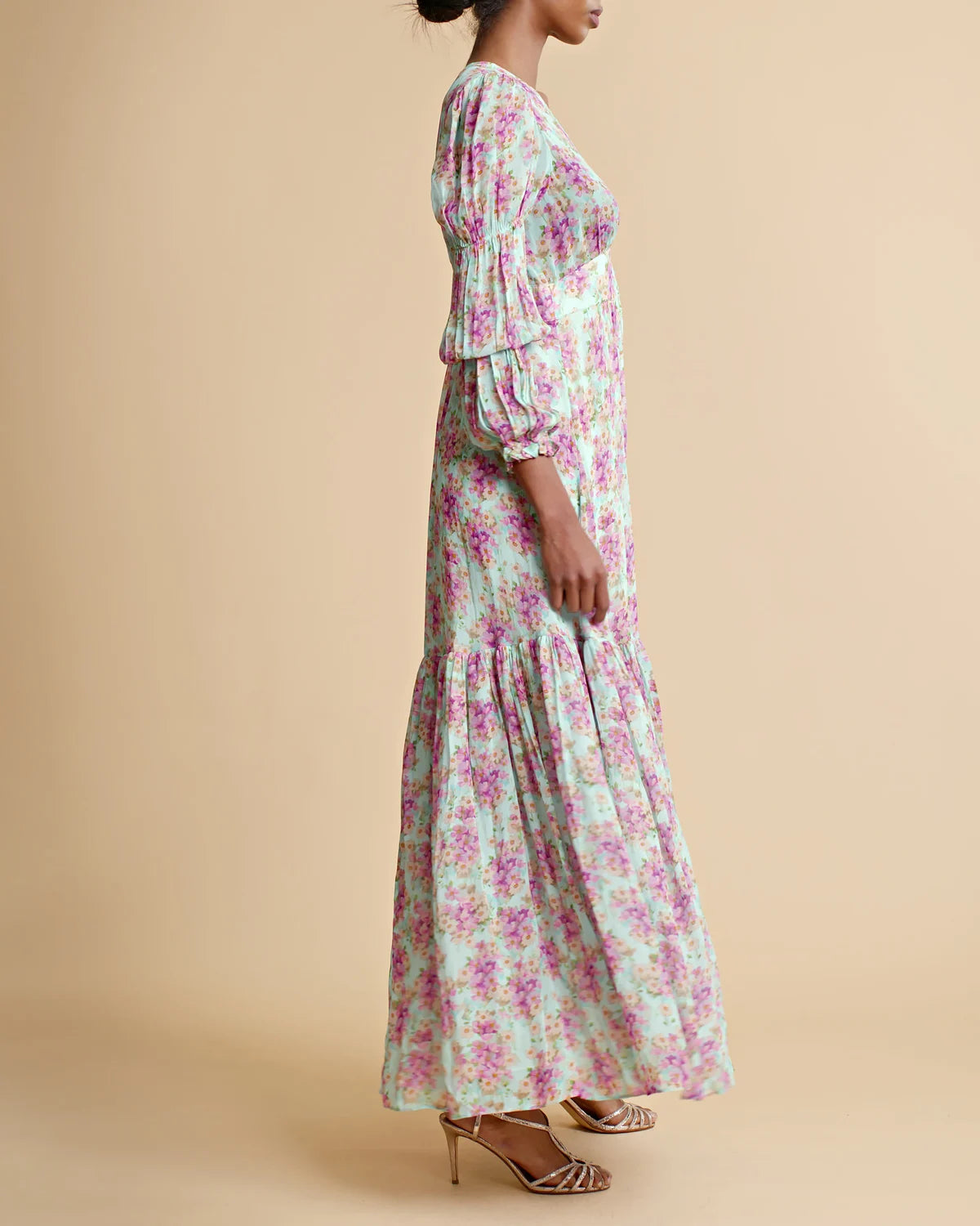 Georgette Maxi Dress - Summer Flowers