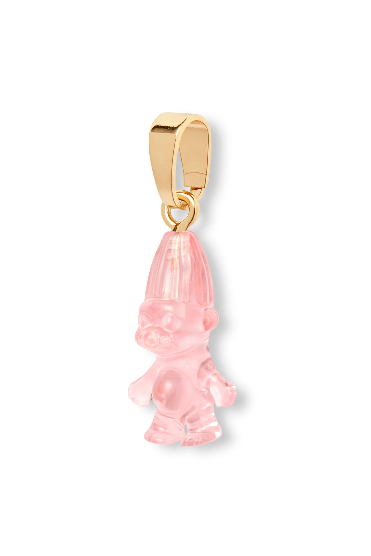 Norwegian Lucky Troll Classic Connector - Golden Bubblegum Pink