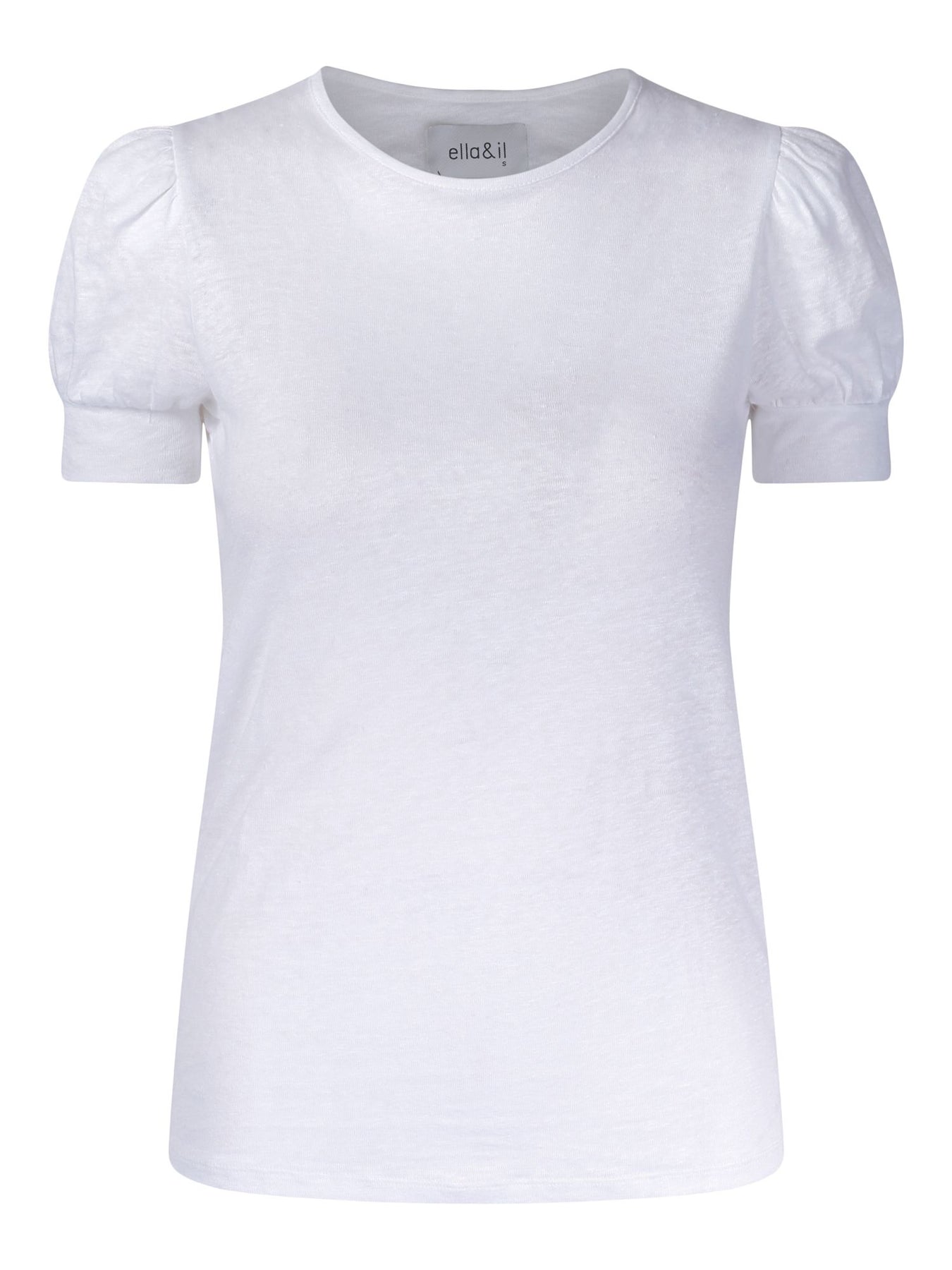 Madeleine Linen Tee - Vit