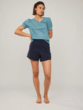 Madeleine Linen Tee - Dusty Teal