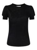 Madeleine Linen Tee - Svart
