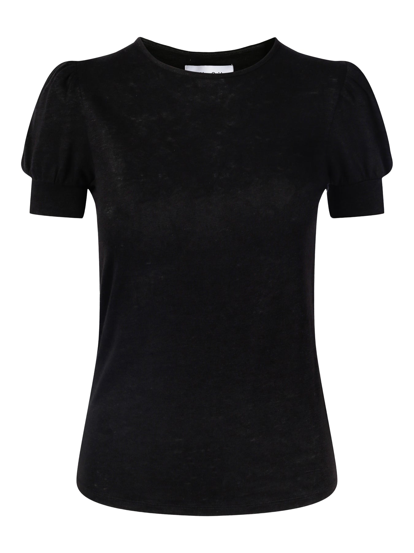 Madeleine Linen Tee - Svart