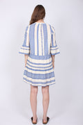 Gunvor Aztec Dress - Blue - Neo Noir - Kjoler - VILLOID.no