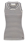 DagnaIW Striped Tank - Whisper White/Marine Blue