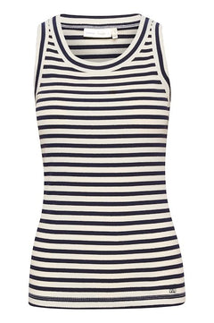 DagnaIW Striped Tank - Whisper White/Marine Blue