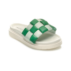 Braided Leather - Green