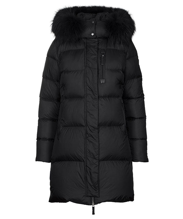 Stella Long Puffer - Black Fade