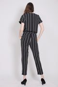 Stripes Jumpsuit - Black - Creative Collective - Jumpsuits - VILLOID.no
