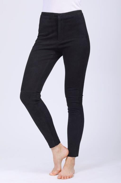 Semsket skinnbukse - Black - The Product - Bukser & Shorts - VILLOID.no