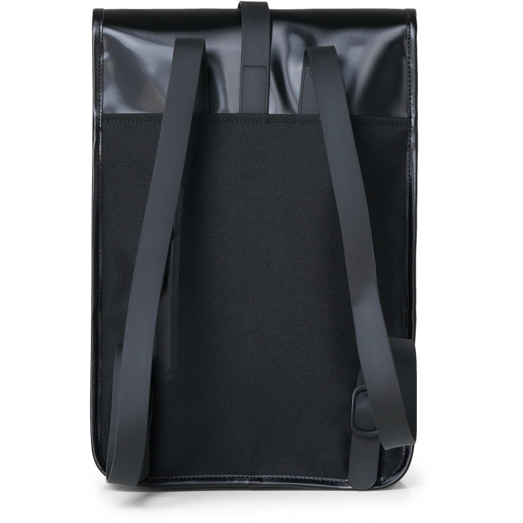 Backpack Mini - Shiny Black - Rains - Tilbehør - VILLOID.no
