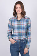 Winter Twill Madras Check Shirt - Mid Blue - GANT - Bluser & Skjorter - VILLOID.no