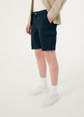 0881T Cotton Bermuda Shorts - Navy Blue