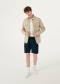 0881T Cotton Bermuda Shorts - Navy Blue