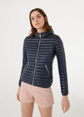 2224U Hooded Down Jacket - Navy Blue