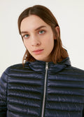 2224U Hooded Down Jacket - Navy Blue