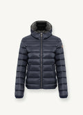 2286N Iridescent Down Jacket - Navy Blue/Dark Steel