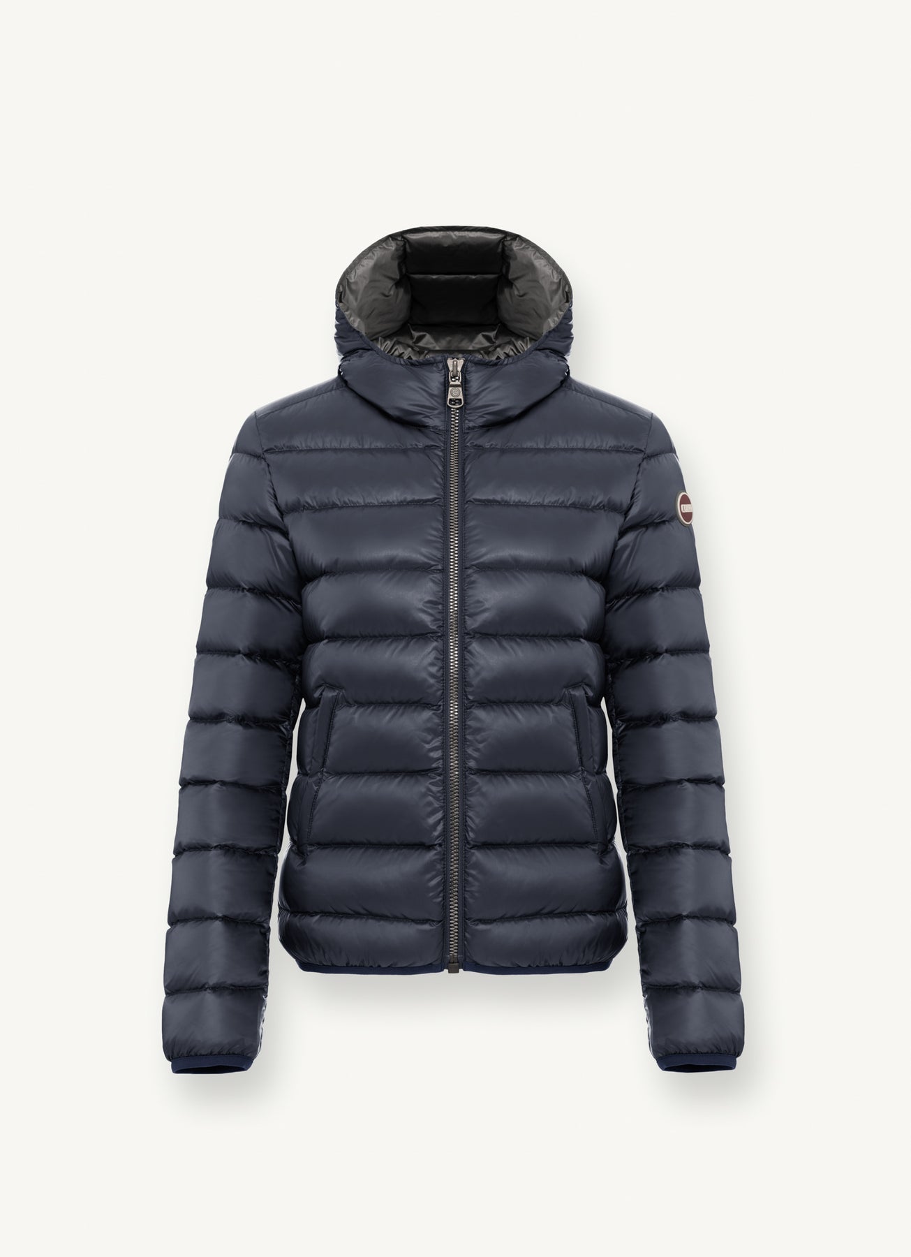 2286N Iridescent Down Jacket - Navy Blue/Dark Steel