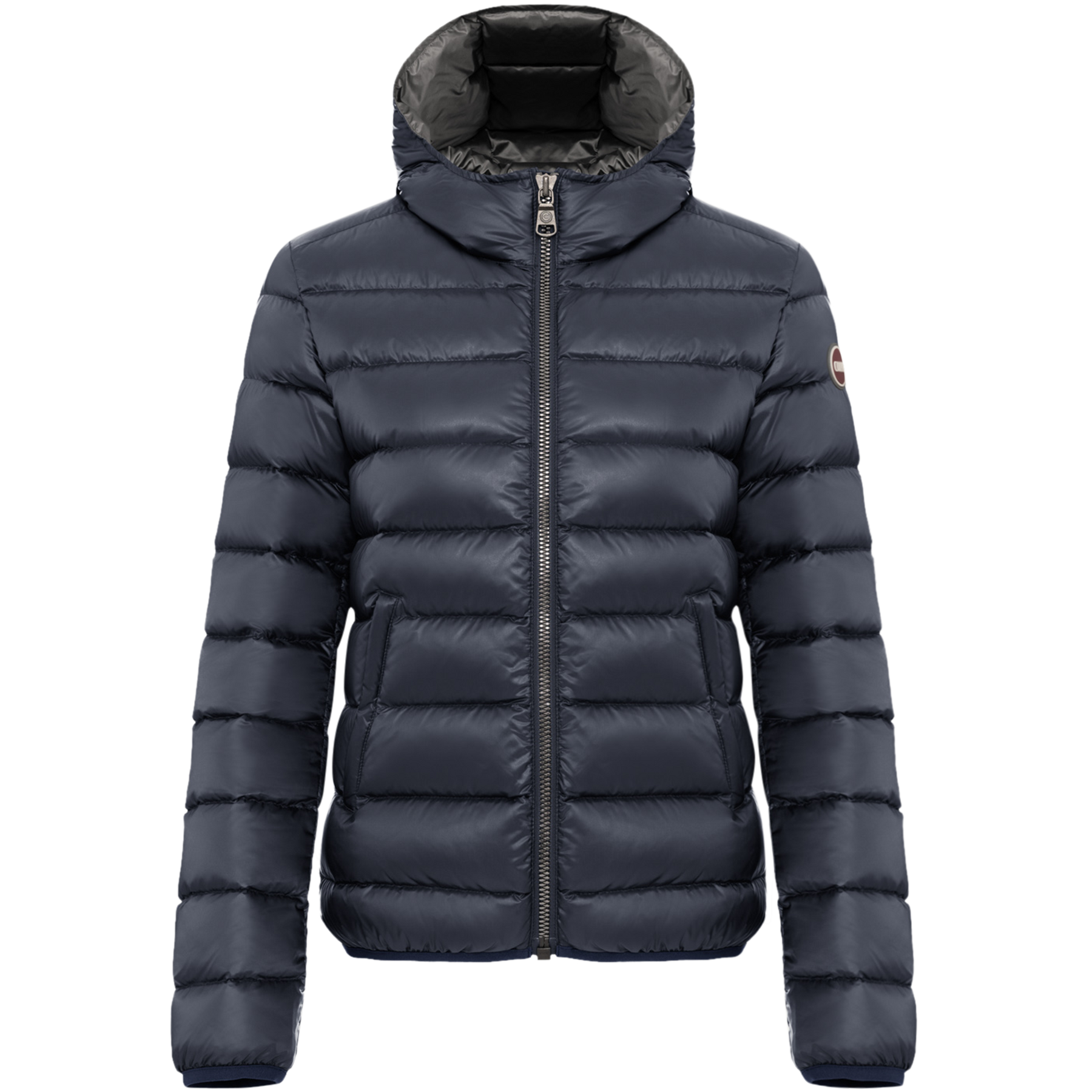2286N Iridescent Down Jacket - Navy Blue/Dark Steel