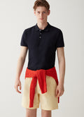 7646 Cotton Polo Shirt - Navy Blue