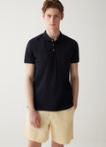 7646 Cotton Polo Shirt - Navy Blue
