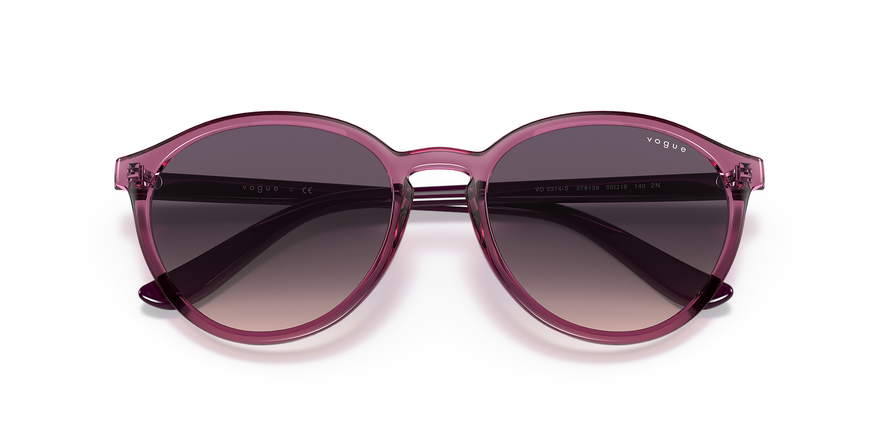 0VO5374S - Transparent lila/grå gradient