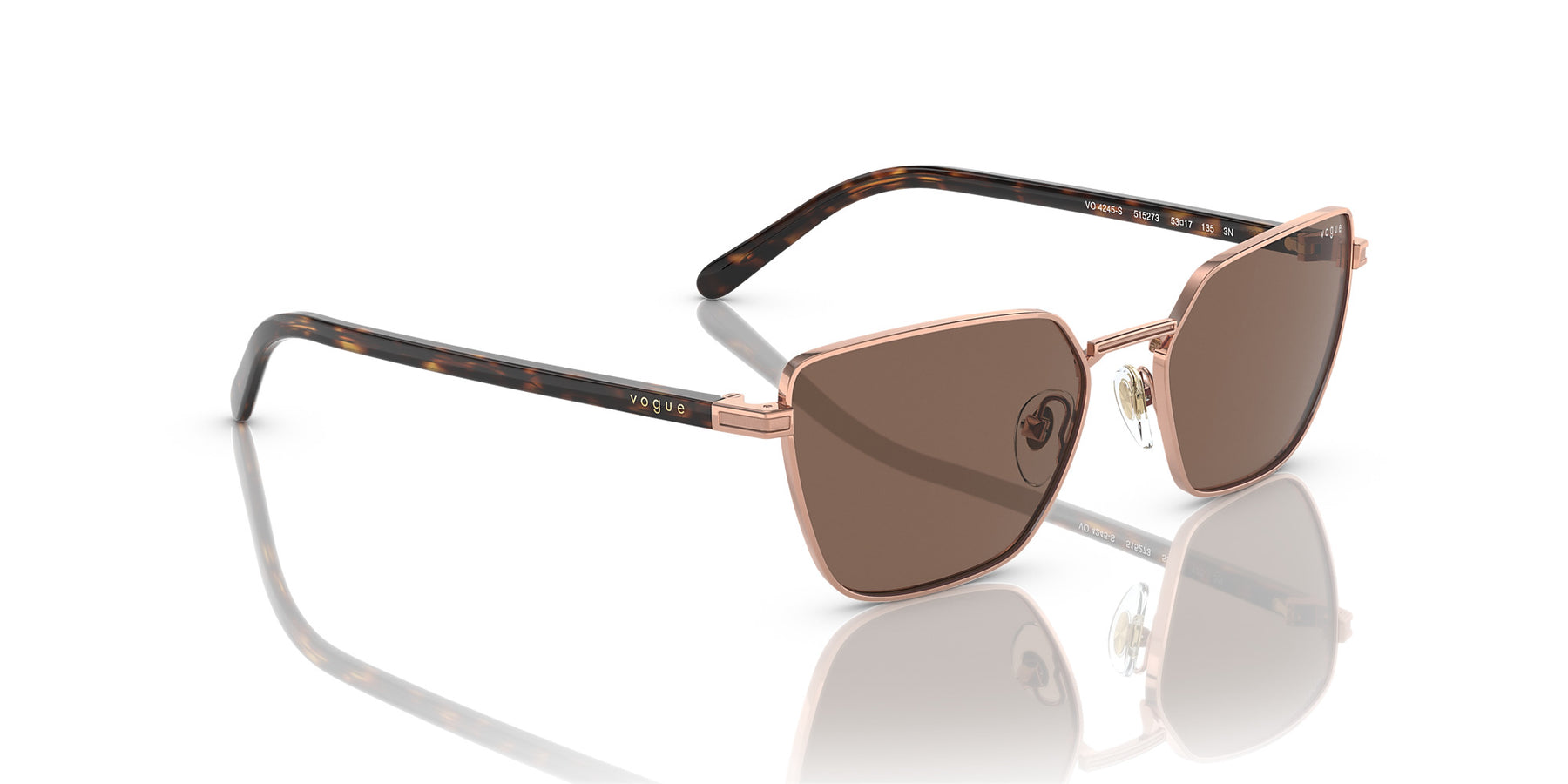0VO4245S - Rose Gold/Dark Brown