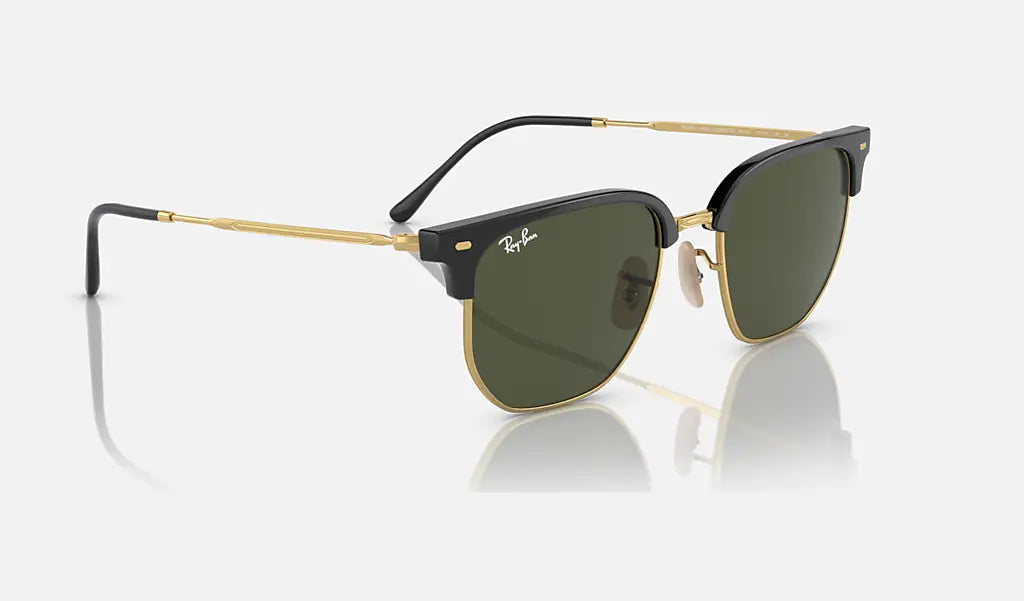 New Clubmaster - Black On Arista - Green Classic