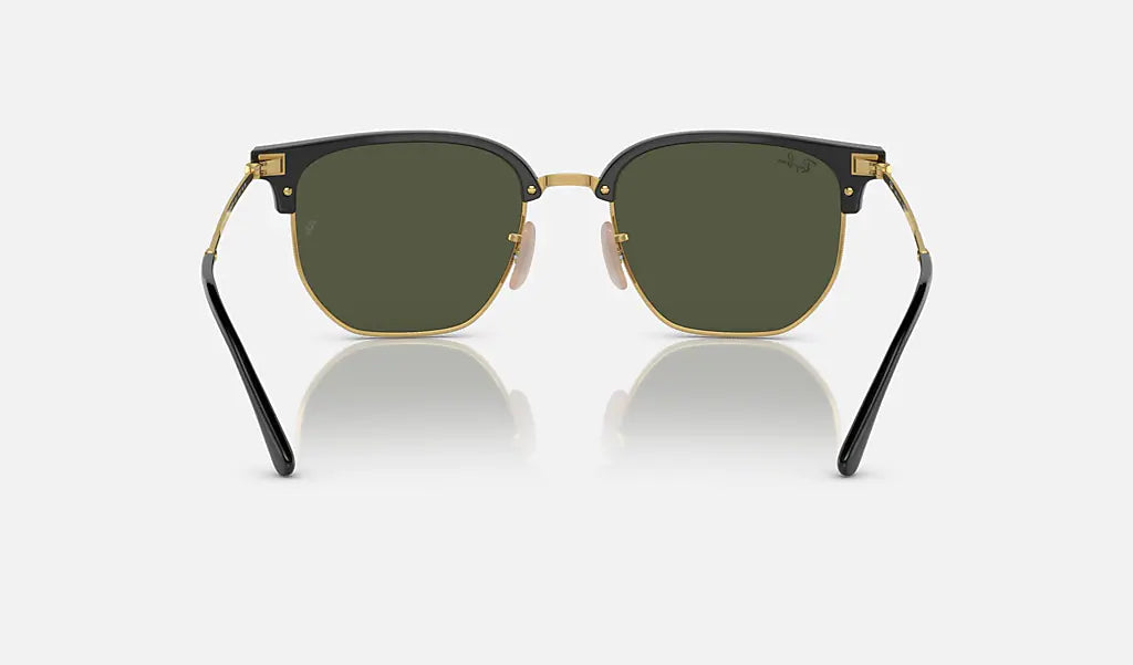 New Clubmaster - Black On Arista - Green Classic