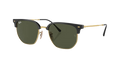 New Clubmaster - Black On Arista - Green Classic