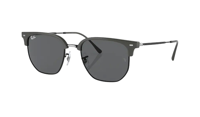 New Clubmaster - Grey On Black - Dark Grey Classic