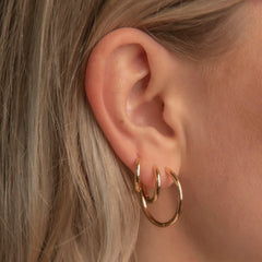 Medium Hoops - Gold