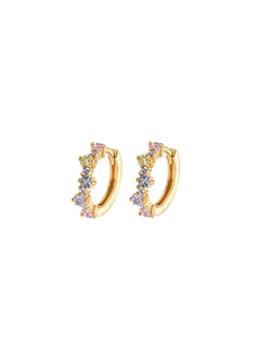 Mixed Small Hoops - Pastel