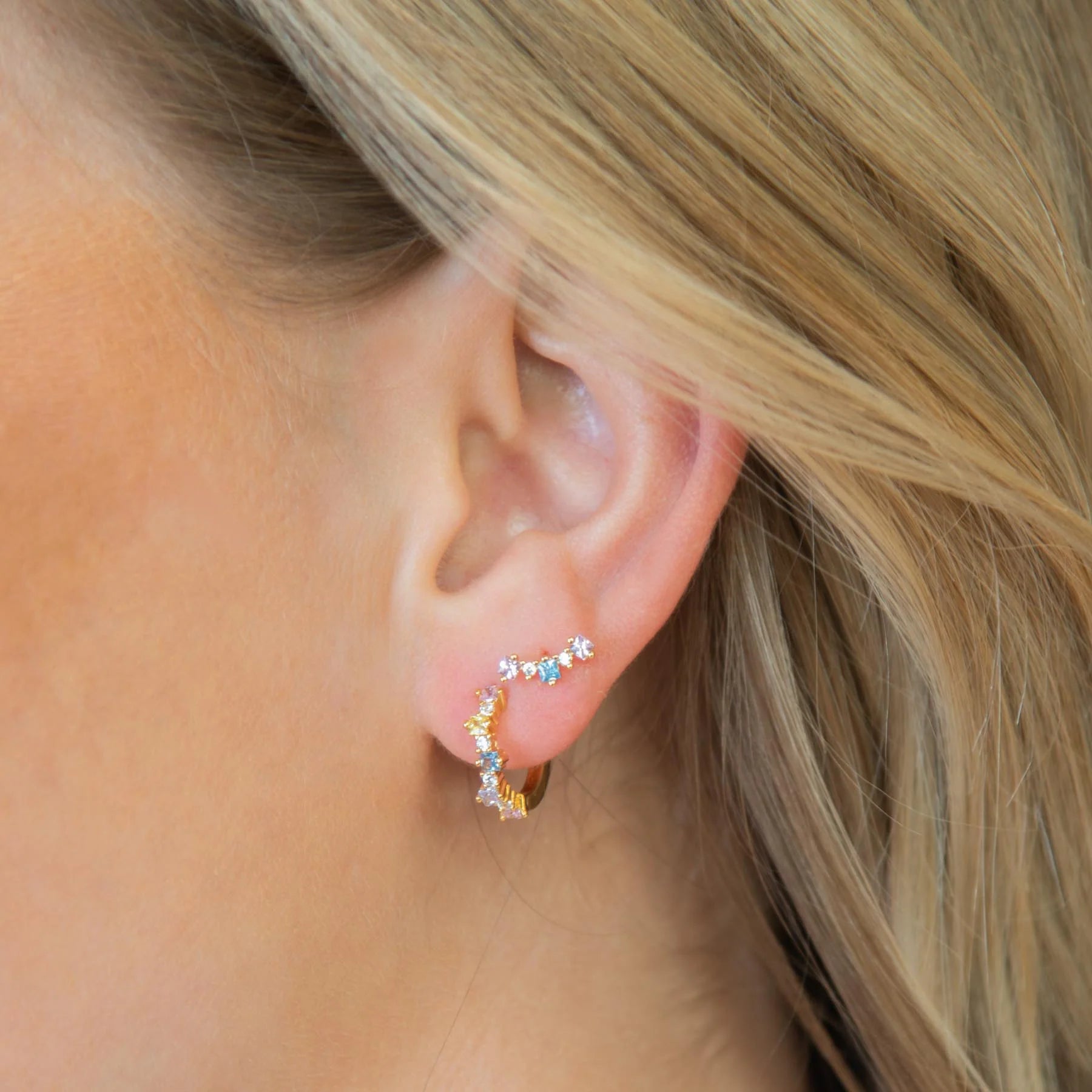 Mixed Small Hoops - Pastell