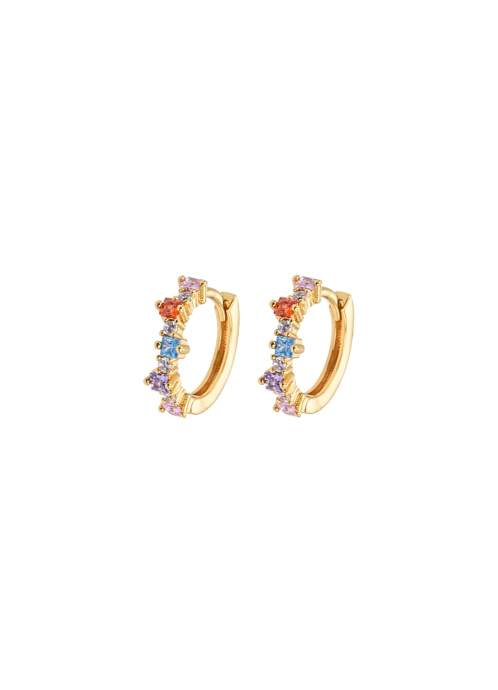 Mixed Small Hoops - Bright