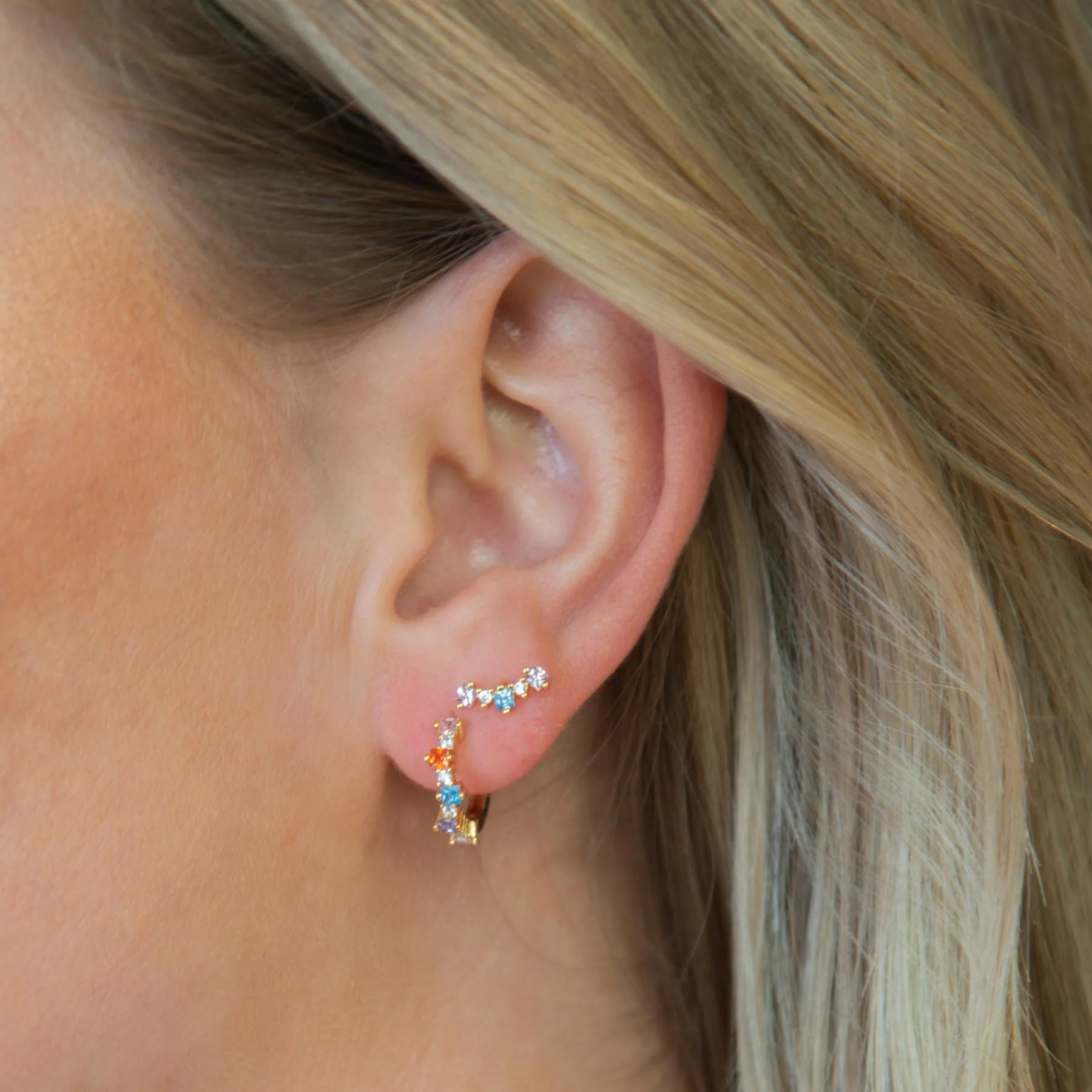 Mixed Small Hoops - Bright