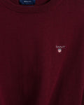 Cotton Wool C-Neck - Port Red