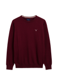 Cotton Wool C-Neck - Port Red