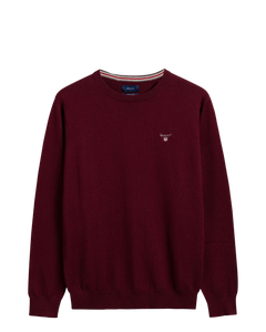 Cotton Wool C-Neck - Port Red