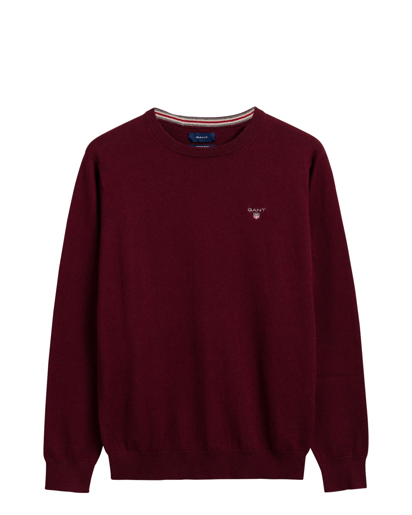 Cotton Wool C-Neck - Port Red