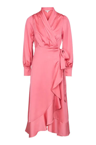 Iza Midi Dress - Coral