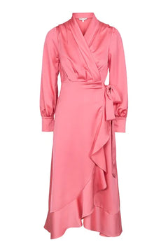 Iza Midi Dress - Coral
