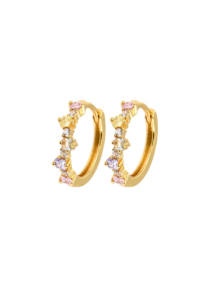 Mixed Medium Hoops - Pastel