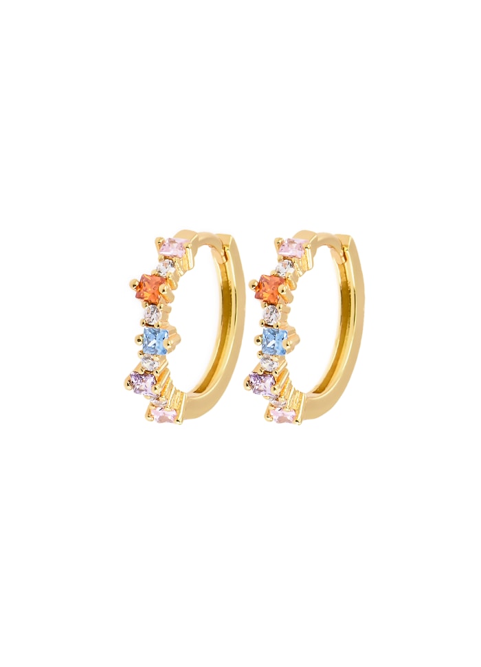 Mixed Medium Hoops - Bright