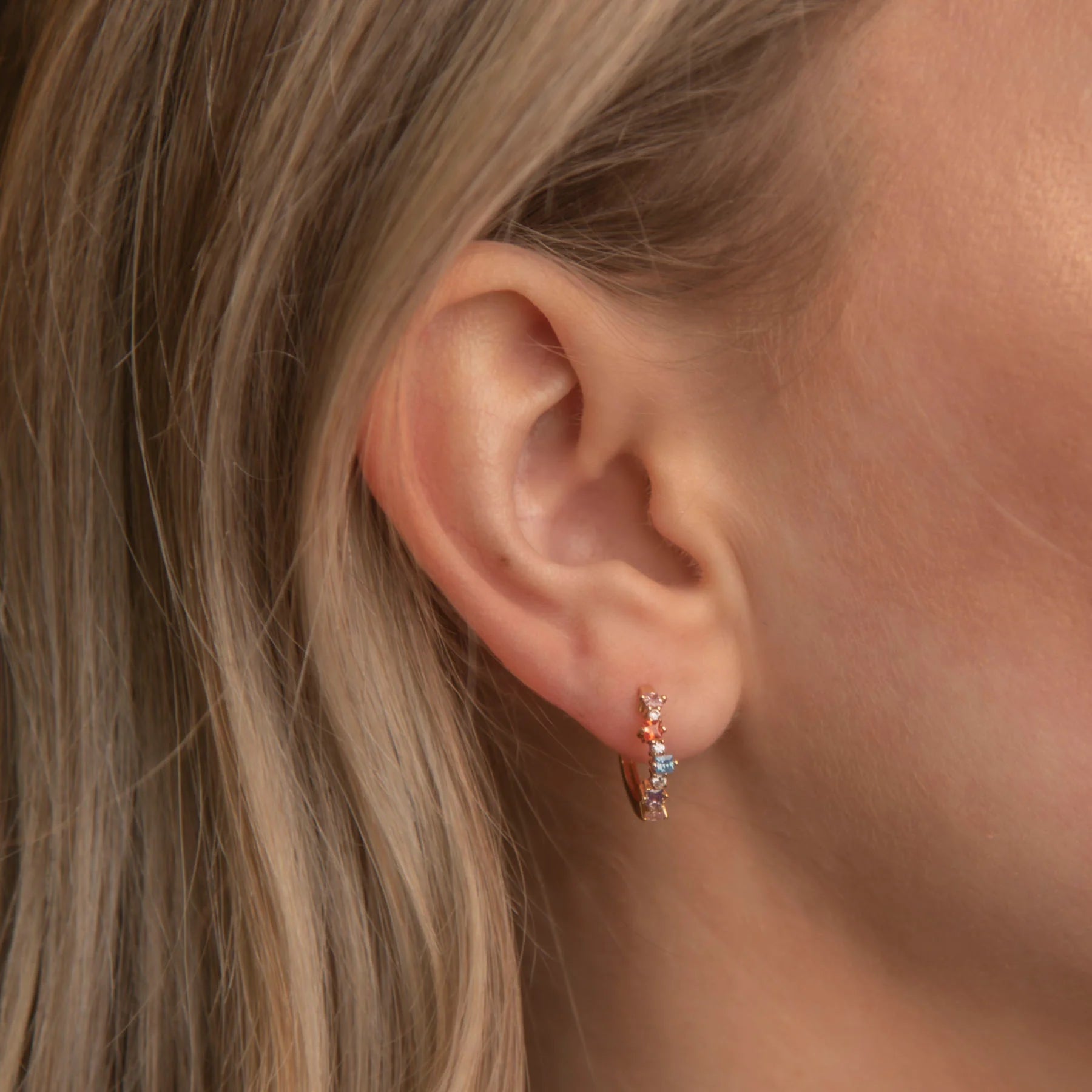 Mixed Medium Hoops - Bright