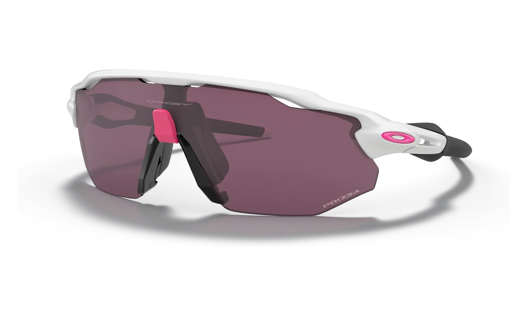 Radar EV Advancer - Polished White Prizm Road Black