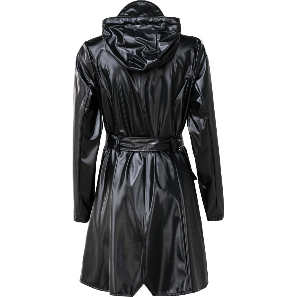 Curve Jacket - Shiny Black - Rains - Jakker - VILLOID.no